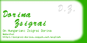 dorina zsigrai business card